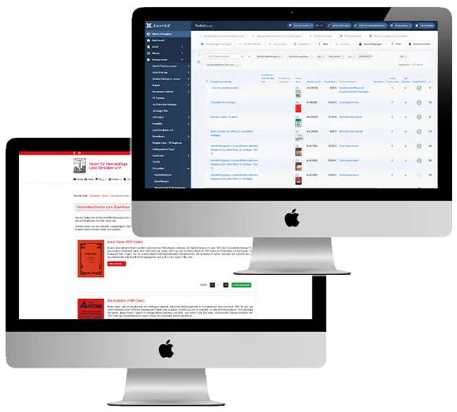 Slideshow - Bilder - WordPress und Joomla Webshops - Shop FrontEnd und BackEnd - Land Dinslaken