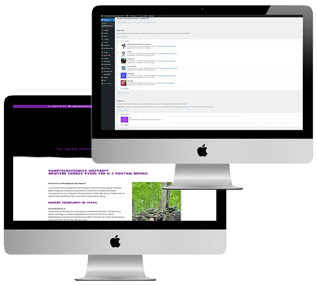 Slideshow - Bilder - WordPress und Joomla Websites - Wartung und Inhaltspflege - Kampfkunstschule Westhoff